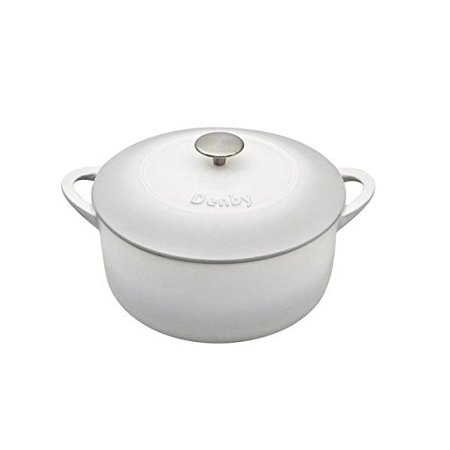 【中古】【未当て嵌める・未開封品】Denby USA 生まれながら帆布鋳鉄 4L ラウンドキャセロール M