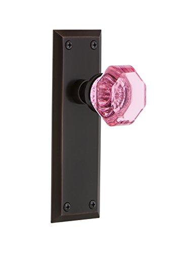 【中古】【未使用・未開封品】Nostalgic Warehouse 723472ニューヨークプレートダブルダミーWaldorfピンクドアノブでTimelessブロンズ