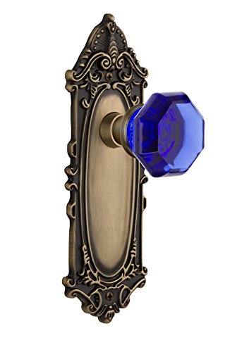 【中古】【未使用・未開封品】Nostalgic Warehouse 721288?VictorianプレートPassage Waldorfコバルトドアノブ PRIVACY 2.75 725216 1