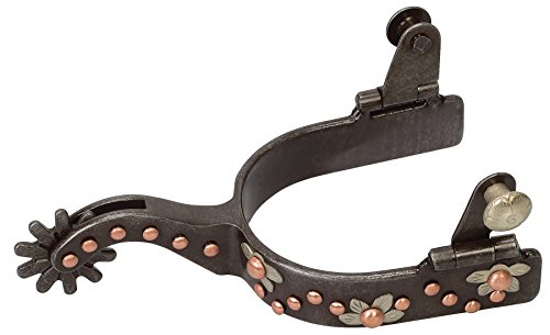 【中古】【未使用・未開封品】Weaver Leather レディース スパー、ドイツ製シルバーフローラルトリムとコッパードット｜AJIMURA-SHOP