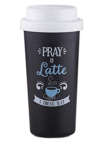 【中古】【未当て嵌める・未開封品】Pray a Latte組織宗教二重壁断熱タンプラー優勝杯 12薬局衡オンス
