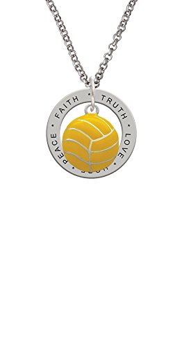 【中古】【未使用・未開封品】大きな水球ボール - Love Hope Faith Affirmationリングネックレス