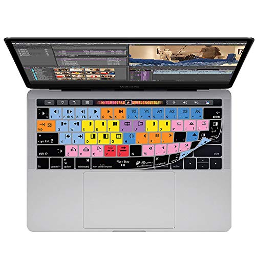 【中古】【未当て嵌める・未開封品】KB Covers Avid Media QWERTY 鍵盤覆いかぶせる MacBook Pro Touch Bar付き添い人 (Late 2016) 19159