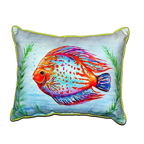 【中古】【未当て嵌める・未開封品】Betsy Drake zp359オレンジ色特大チャック付き添い人枕、魚、20?\" x24?\"""