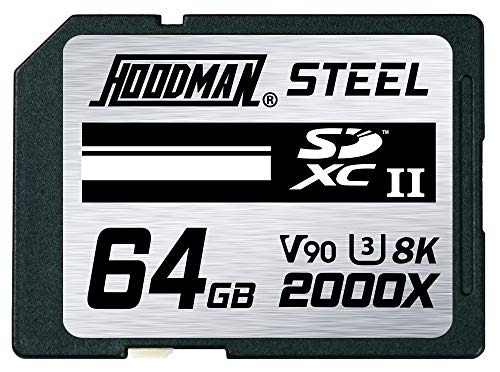 【中古】【未当て嵌める・未開封品】Hoodman 64GB スチール写真 2000x SDXC UHS-II 記憶装置歌留多