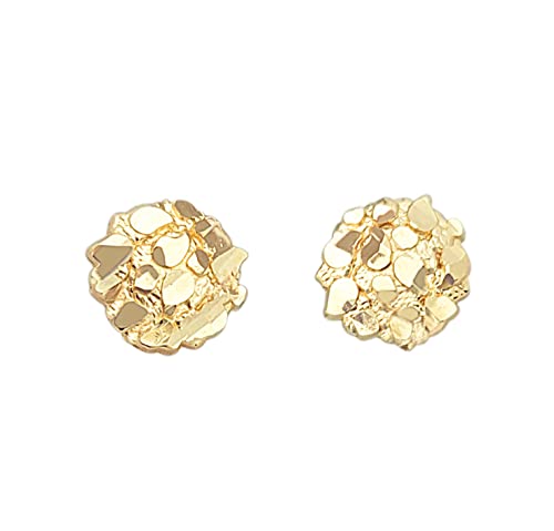 【中古】【未使用・未開封品】10?K黄色ゴールドナゲットイヤリングRound Nugget 0.8?G|AJIMURA-SHOP