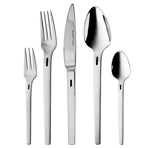 【中古】【未使用・未開封品】Berghoff ラインミラー仕上げカトラリーセット 6人分 シルバー 30ピース