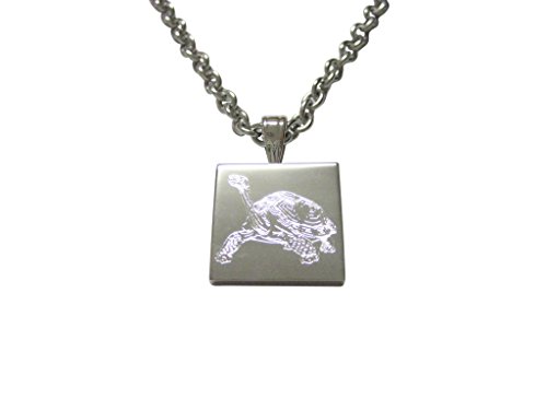 【中古】【未使用・未開封品】Silver Toned Etched Tortoiseネックレス