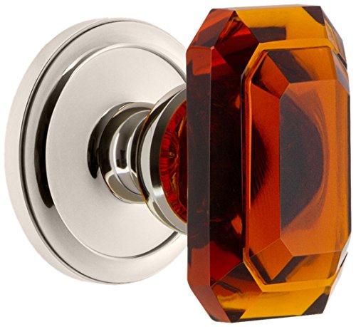 【中古】【未使用・未開封品】Grandeur 828373 Circulaire Rosette Privacy バゲットクリスタルノブ ポリッシュニッケル 2.75|AJIMURA-SHOP