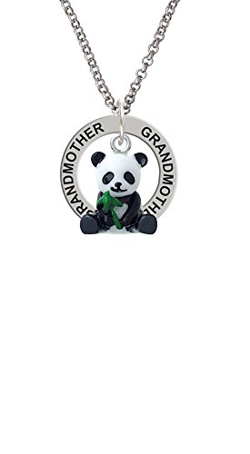 【中古】【未使用・未開封品】樹脂Panda Bear???祖母Affirmationリングネックレス