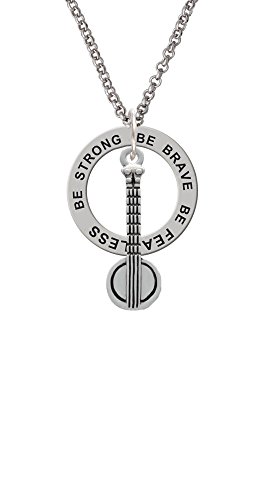 【中古】【未使用・未開封品】Silvertoneバンジョー???Be Strong Brave Fearless Affirmationリングネックレス｜AJIMURA-SHOP