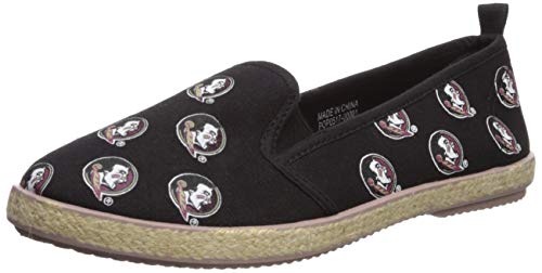【中古】【未当てはめる・未開封品】NCAAチームロゴレディースキャンバスEspadrille Slip On Flats靴