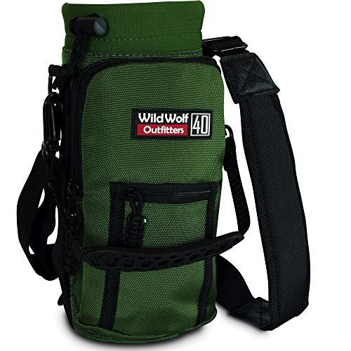 【中古】【未使用・未開封品】Wild Wolf Outfitters ナンバー1のウォーターボトルホルダー 40オンスボトル用 あなたのボトルを保護＆断熱 ミリタリーグレードのホルダー 2個の
