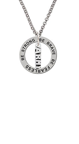 【中古】【未当て嵌める・未開封品】Army???Be Strong Brave Fearless Affirmation輪っか首飾り