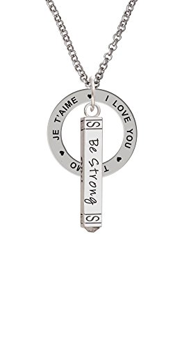 【中古】【未当て嵌める・未開封品】Be Strong And赤ちょうちん向こうっ面???I Love You Affirmation輪っか首飾り
