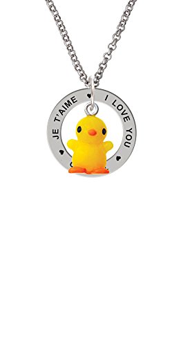 【中古】【未当て嵌める・未開封品】脂黄色Chick???I Love You Affirmation輪っか首飾り