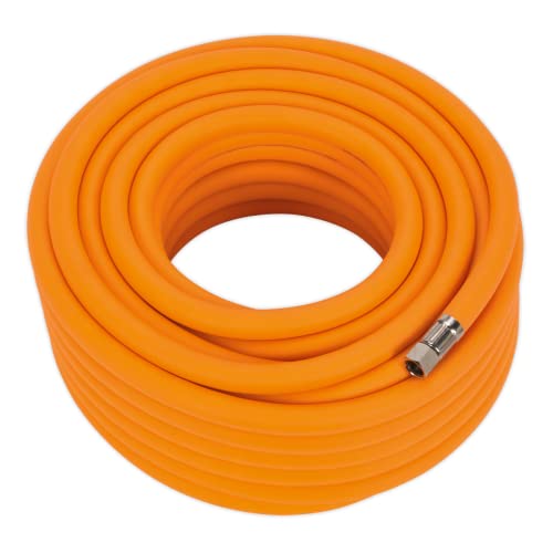 【中古】【未使用・未開封品】Sealey AHHC2038 エアホース 20m x ?10mm ハイブリッド高視認性 1/4インチ BSPユニオン付き