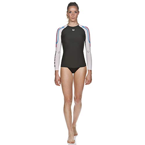 【中古】【未使用・未開封品】Arena Powerskin Carbon Compression Long Sleeve, Dark Grey/White, X-Large