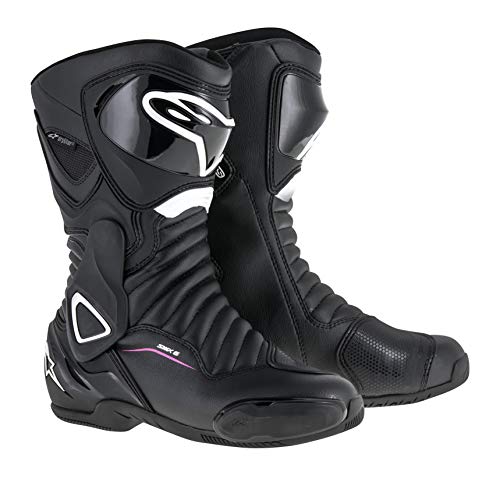 【中古】【未使用・未開封品】Alpinestars レディース NC モーターサイクルブーツ、黒白フクシア、39 EU