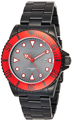 【中古】【未当て嵌める・未開封品】Invicta Men\u0027s 90296 Pro Diver Quartz 3 Hand Grey Dial Watch