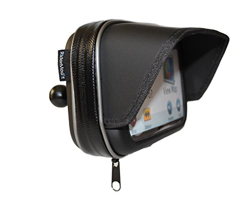 【中古】【未使用・未開封品】RiderMount 防水サンシェード 5インチ GPS Satnavケース RAM タイプ1インチ ボール付き Garmin Nuvi Tomtom Go Start 5インチ用