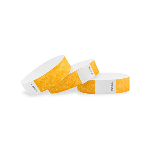 【中古】【未使用・未開封品】WristCoゴールデンロッド3?/ 4インチタイベックWristbands 1000 Count オレンジ