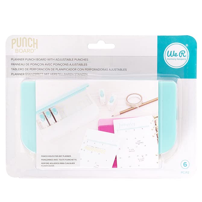 【中古】【未使用・未開封品】We R Memory Keepers Punch Board パンチボード & パンチ - Planner (6 ピース) 660461