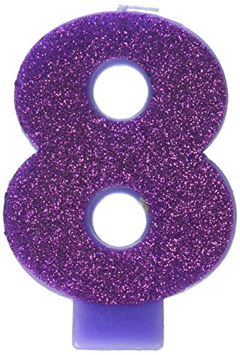 【中古】【未使用・未開封品】Amscan 8誕生日Glitter 3.25?\