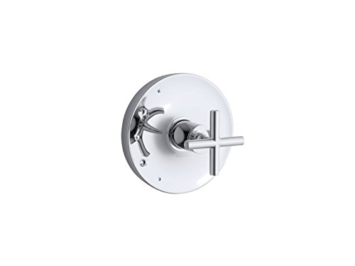 【中古】【未使用・未開封品】KOHLER TS14423-3-CP Purist(R) Rite-Temp(R) バルブトリム クロスハンドル付き 光沢クロム