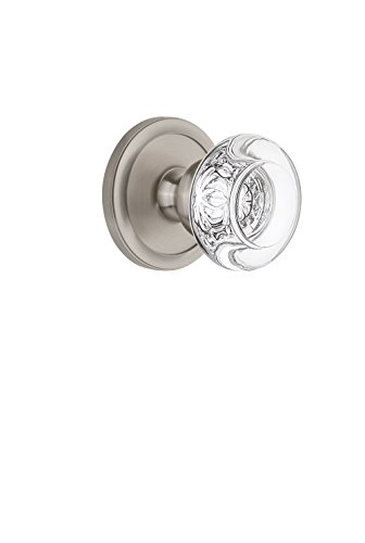 【中古】【未使用・未開封品】Grandeur 809826 サーキュレーールロゼットパッセージ ボルドークリスタルノブ付き サテンニッケル 2.375|AJIMURA-SHOP