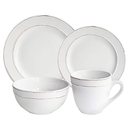 【中古】【未使用・未開封品】American Atelier Olivia 円形食器16点セット ホワイト｜AJIMURA-SHOP