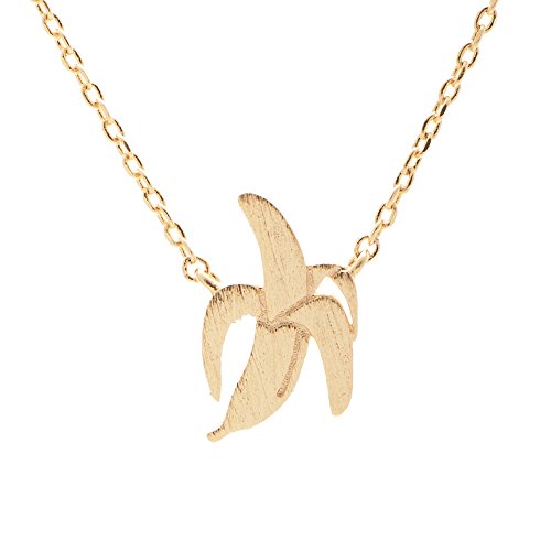 【中古】【未使用・未開封品】SpinningdaisyハンドメイドBrushed Metal Peeled Bananaネックレス|AJIMURA-SHOP