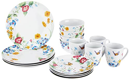 【中古】【未使用・未開封品】Pfaltzgraffアナベル16?Piece Dinnerware Set , Service for 4