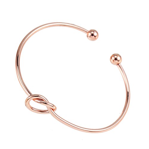 【中古】【未当て嵌める・未開封品】(ビーアールゴールドジュエリー) BR Gold Jewelry ラブノットバングルブレスレット 分かりやすいなしろがね色とゴールド航空マイル バングルカフス ストレ