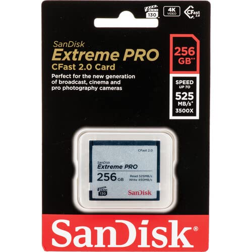 【中古】【未当て嵌める・未開封品】SanDisk 71931 256GB Extreme PRO CFast 2.0 記憶装置歌留多 (ARRI、Canon、BlackMagic カルシウム