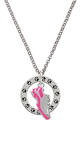 【中古】【未当て嵌める・未開封品】Running Shoe???Paw Prints Affirmation輪っか首飾り
