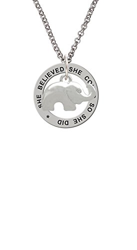 【中古】【未使用・未開封品】Elephant with Crystal Eyes???彼女は彼女は信じたcould Affirmationリングネックレス｜AJIMURA-SHOP