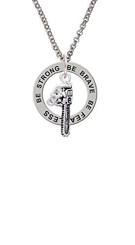 【中古】【未使用・未開封品】Chainsaw???Be Strong Brave Fearless Affirmationリングネックレス