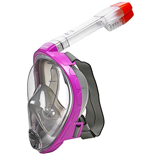 【中古】【未使用・未開封品】HEAD Vu Dry Full Face Snorkeling Mask (X Small/Small, Pink)|AJIMURA-SHOP