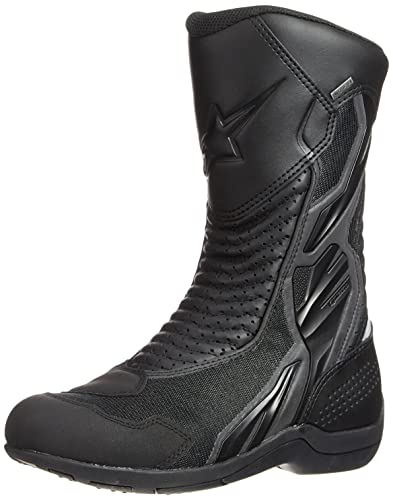 【中古】【未使用・未開封品】Alpinestars メンズ Air Plus v2 ゴアテックス XCR オートバイライディングブーツ ブラック/ブラック 36｜AJIMURA-SHOP