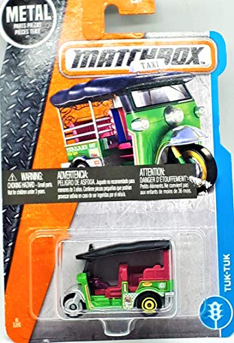 【中古】【未使用・未開封品】Matchbox 2017 MBX City Tuk-Tuk タイタクシー 6/125、グリーン