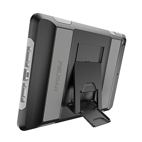 【中古】【未当て嵌める・未開封品】Pelican Voyager iPad容れもの - iPad 9.7in (2017/2018) とiPad Air 2 - 黒いこと/薄墨色