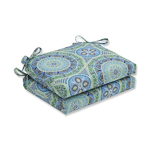 【中古】【未使用・未開封品】Pillow Perfect Outdoor 室内用 Delancey ラグーン 正方形コーナーシートクッション (セット 18.5インチ 長さ16インチ。 幅3インチ。 D、2個。