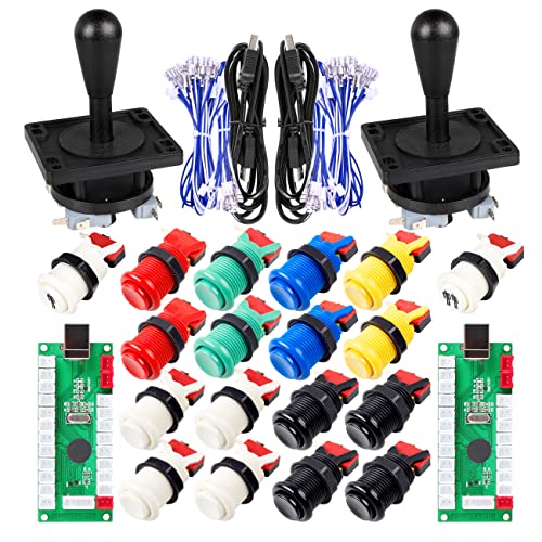 【中古】【未使用・未開封品】EG STARTSクラシックアーケードゲームParte Mame USBキャビネットZero Delay Encoder USB PCゲームジョイスティック18xアーケードプッシュボタン｜AJIMURA-SHOP