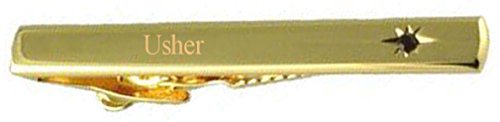 【中古】【未使用・未開封品】UsherウェディングタイトルゴールドタイクリップバーレッドRuby Crystal inポーチ|AJIMURA-SHOP