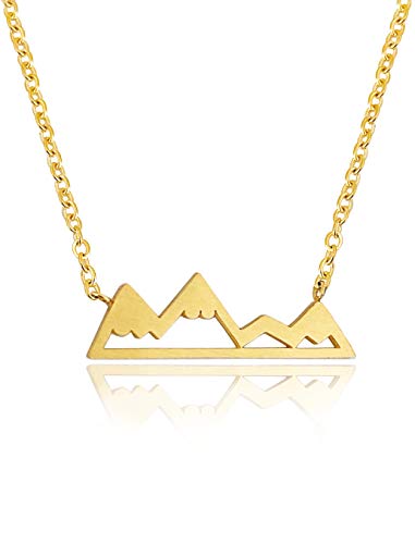 【中古】【未使用・未開封品】AltitudeブティックSnowy MountainネックレスNature Lovers、スキー選手、ハイカーキャンパー(ゴールド、シルバー、ローズゴールド) ゴールド 9,419円