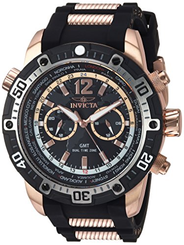 【中古】【未使用・未開封品】Invicta Men 's ' Aviator ' QuartzシルバーとシリコンCasual Watch , Color : Two Tone ( Model : 24582?)