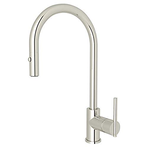 【中古】【未当て嵌める・未開封品】Rohl CY57L-PN-2 プルダウン水栓 長さ0.01in x 幅1.7in x 高さ16in 光輝Ni