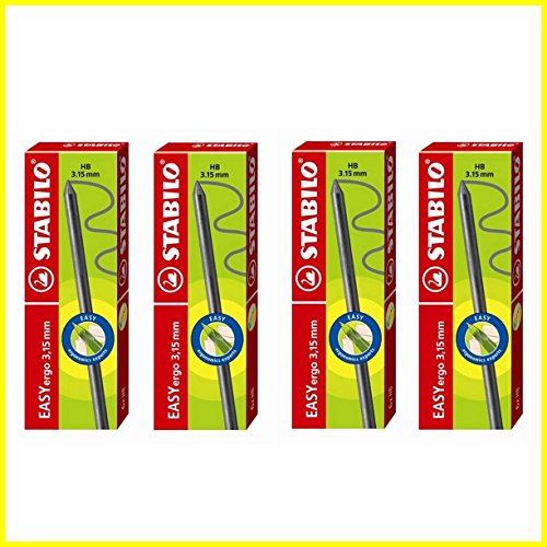 【中古】【未当て嵌める・未開封品】Stabilo Easy Ergo 3.15?MM HB木筆Leads Refills薬莢[ 4風呂敷き包み]???4風呂敷き包み6?Refills足し加える24?Leads HB