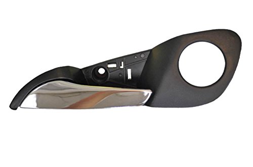 【中古】【未使用・未開封品】PT Auto Warehouse GM-2008MA-FL - 内部内部ドアハンドル ブラックハウジング クロームレバー付き - 穴付き 運転席側フロント